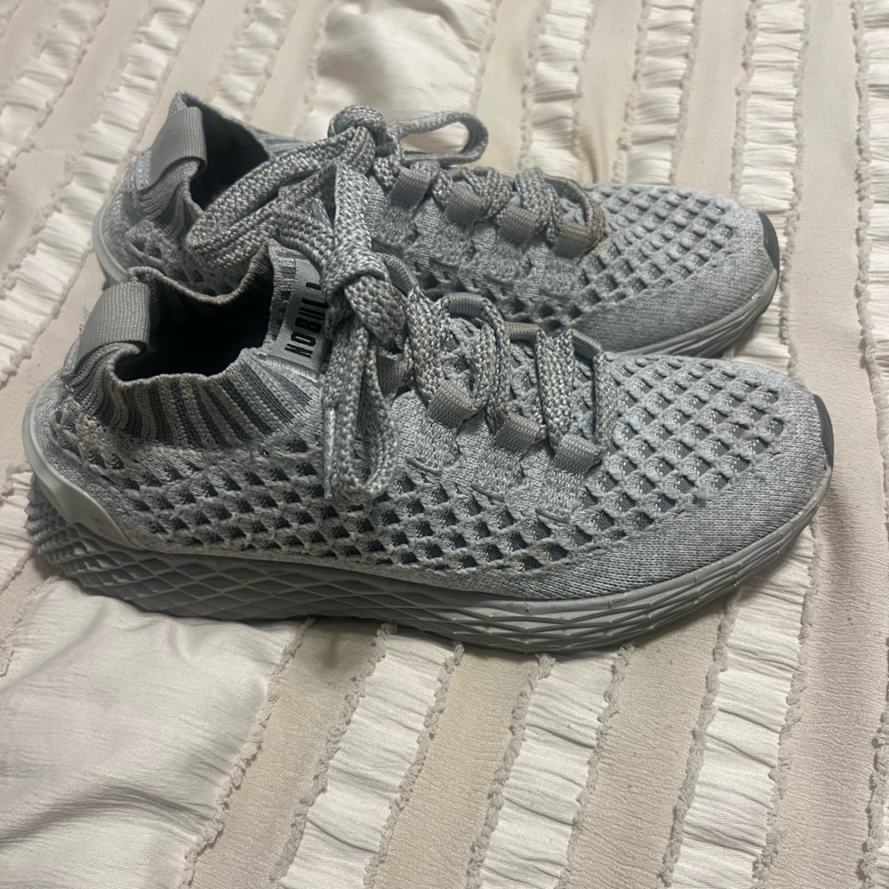 NOBULL Light Gray Knit Footwear